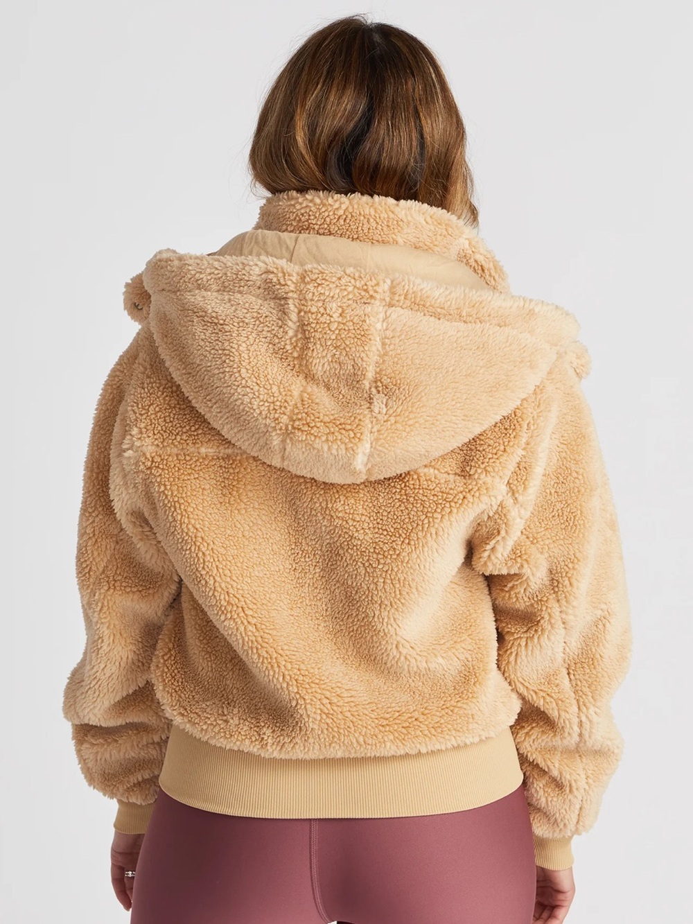 Alo Foxy Sherpa Jacket Camel Tan size small - Picture 3 of 14